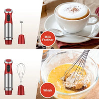 5 in 1 Handheld Immersion Blender
12 Speed Electric Hand Mixer
Multifunctional Kitchen Hand Blender
Stick Blender with Whisk and Chopper
Powerful Hand Immersion Blender Set