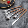 Stainless Steel Wooden Handle Cutlery
Modern Wooden Handle Flatware Set
Rustic Stainless Steel Tableware
Wood Grip Knife and Fork Set
Elegant Household Dining Utensils