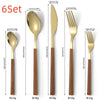Stainless Steel Wooden Handle Cutlery
Modern Wooden Handle Flatware Set
Rustic Stainless Steel Tableware
Wood Grip Knife and Fork Set
Elegant Household Dining Utensils